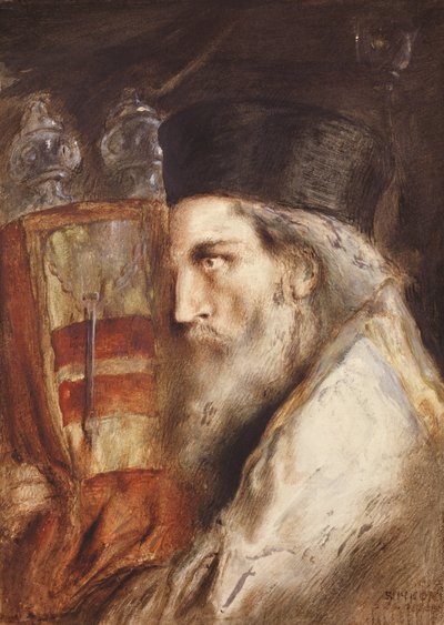 Rabbi Carrying the Torah by Simeon Solomon